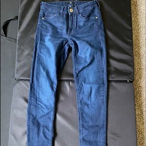 H&M Low-Rise Dark Wash Skinny Jeans